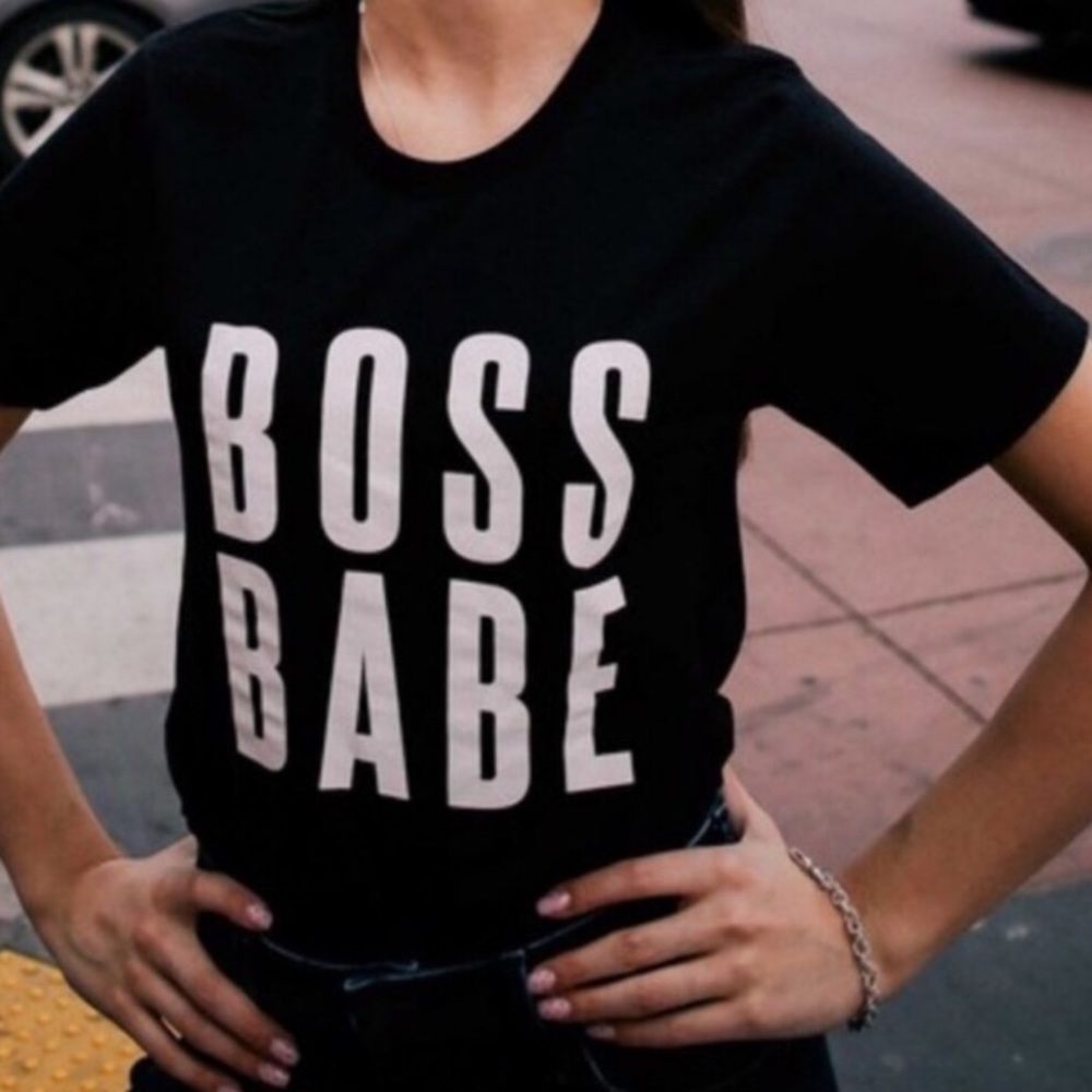 Boss Babe Graphic Tee - Short Sleeve in Black